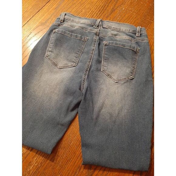 Size 10 Angels Forever Young Signature  Denim Blue Jeans Mid Rise - Picture 4 of 4